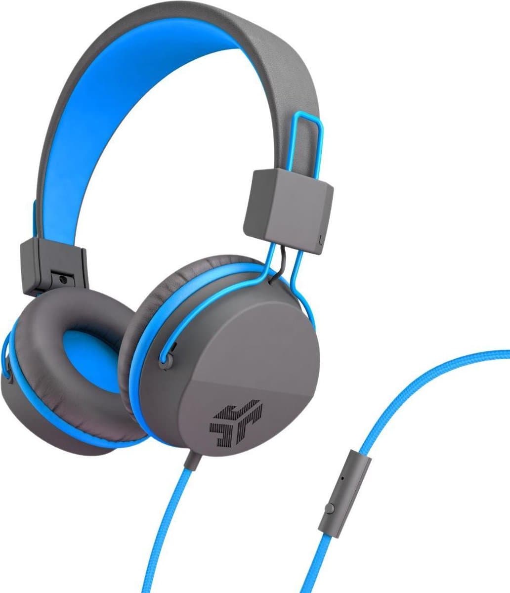 JLab JBuddies Studio On Ear Koptelefoon Voor Kinderen - Met Microfoon - Bedraad 3,5 mm aansluiting- Vanaf 6 Jaar - Blauw — afbeelding 1