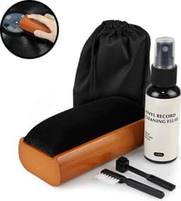 Platenborstel Premium Set - Antistatisch - Platenreiniger - LP Borstel - Vinyl Borstel - Vinyl Reiniger - LP schoonmaakset - LP Reinigingsset - LP Reiniger - Vinyl Cleaning Kit - Platen Schoonmaakset - Naaldborstel Platenspeler — thumbnail 1