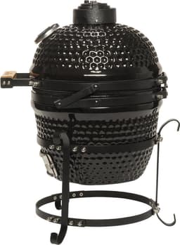 Patton Kamado Keramische Houtskoolbarbecue Inclusief Heatdeflector - Mini - Zwart — thumbnail 5