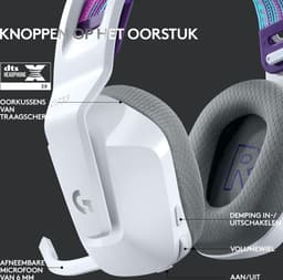 Logitech G733 LIGHTSPEED - Draadloze Gaming Headset - PS5/PS4 & PC - Wit — thumbnail 5