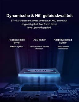 QCY T2C Draadlozen earbuds - Bluetooth 5.0 - 3D Stereo - Zwart - Oplaadbare case 32 uur recharge - Dual microfoon - 4 uur luistertijd - spatwaterdicht — thumbnail 4