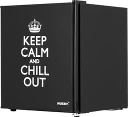 Husky KK50-KEEPCALM - Mini koelkast - Retro - 43 Liter - Spreuk - Zwart — thumbnail 5