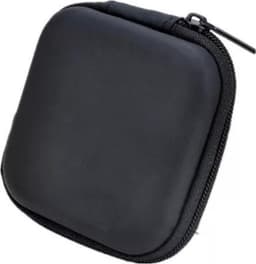 Oortjes opberg hoesje - Case - Etui - Organizer - Voor oordopjes en laadkabels - USB - Zwart — thumbnail 1