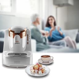 Arzum OKKA Turks Koffiezetapparaat OK001-0200 | Wit/Koper - 2 kopjes - Aanpasbare temperatuur - Volautomatisch - 710W — thumbnail 2