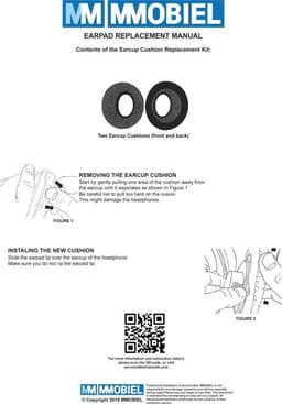 MMOBIEL Koptelefoon oorkussens earpads geschikt voor: Plantronics CS, SAVI, Supra/Plus HW251, HW261, CS540, W440, W445, W740, W745, Jabra 2000 Series en VXi Headsets, kunstleer zwart — thumbnail 4