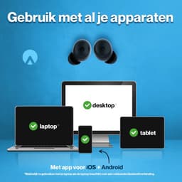 DunRock® Pop draadloze oordopjes - ANC noise cancelling - in ear bluetooth oortjes - Met DunRock App voor je smartphone met equalizer en knopconfiguratie — thumbnail 5