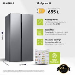 Samsung RS62DG5003S9 - Amerikaanse koelkast - SpaceMax - All Around Cooling - Zilver — thumbnail 4