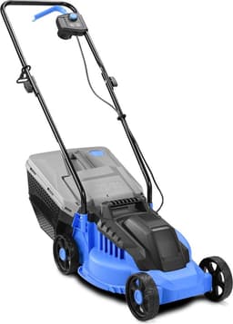 MKSS® Grasmaaier Elektrisch - Handmaaier - Kantenmaaier - Blauw met Zwart — thumbnail 1