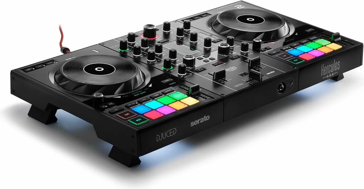 Hercules DJControl Inpulse 500 - DJ Controller met Serato DJ Lite & DJUCED - 2 Decks & 16 RGB Pads — afbeelding 1