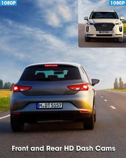 Dual Dashcam - Dashcam Voor en Achter - Auto Camera Dashcam - Dashcam Auto - Dual Dashcam voor Auto — thumbnail 4