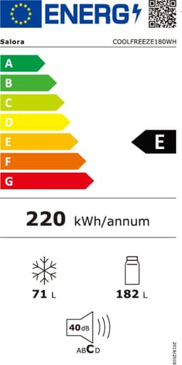 Salora Coolfreeze180WH Koelvries combinatie — thumbnail 2