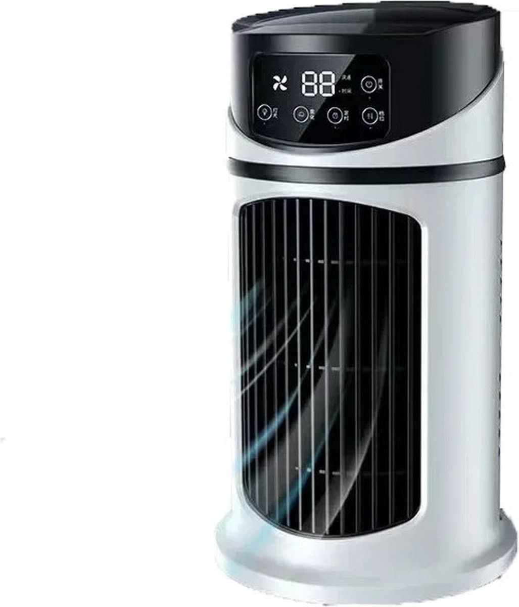 Mini Airco - Ventilator Koeler - Persoonlijke Verkoeling - Stille Werking - 300 ml Tank - Wit — afbeelding 1