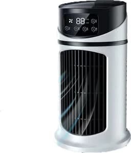 Mini Airco - Ventilator Koeler - Persoonlijke Verkoeling - Stille Werking - 300 ml Tank - Wit — thumbnail 1