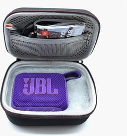 Beschermhoes geschikt voor JBL Go 4 Bluetooth Speaker - Hard case - Reis - Zwart — thumbnail 3