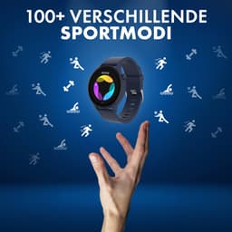 Denver Smartwatch - Android iOS - Volledige Belfunctie - Sporthorloge - Hartslagmeter - Saturatiemeter - Slaapmonitor - SWC338BU — thumbnail 4