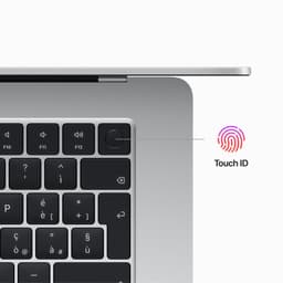 Apple Macbook Air (2023) MQKR3N/A - 15 inch - M2 - 256 GB - Zilver — thumbnail 5