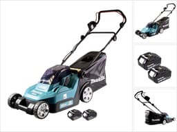 Makita DLM 432 G2 accu-grasmaaier 36 V (2x 18 V) 43 cm + 2x accu 6,0 Ah - zonder oplader — thumbnail 1