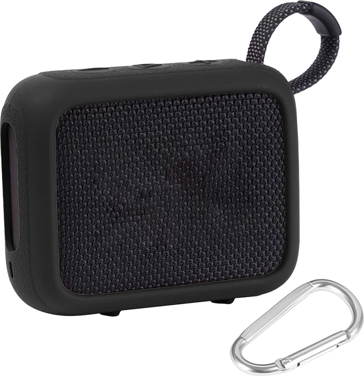 Beschermhoes geschikt voor JBL Go 4 Bluetooth Speaker - Meerdere Kleuren - Schokbestendig - Krasbestendig - Siliconen - Hoesje - Case - Bescherming - Zwart — afbeelding 1