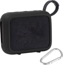 Beschermhoes geschikt voor JBL Go 4 Bluetooth Speaker - Meerdere Kleuren - Schokbestendig - Krasbestendig - Siliconen - Hoesje - Case - Bescherming - Zwart — thumbnail 1