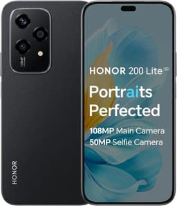 Honor 200 Lite - 5G - 8GB/256GB - Midnight Black — thumbnail 1