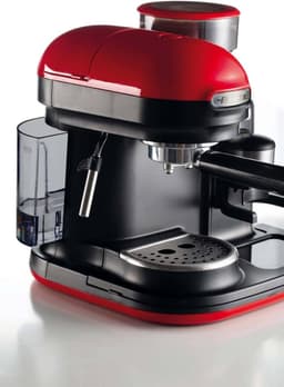 Ariete 1318/00 Moderna Espressomachine - Pistonmachine - met geïntegreerde koffiemolen - rood — thumbnail 2