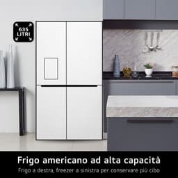 LG InstaView GSGV81EPLL, Vrijstaand, Amerikaanse deur, Zwart, Binnenin, R600a, Glas — thumbnail 5
