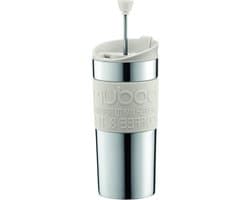 Travel French Press koffiezetapparaat vacuüm klein 035 l - gebroken wit