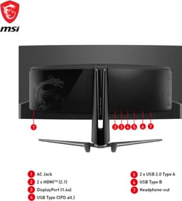 MAG 341CQPDE QD-OLED computer monitor — thumbnail 4