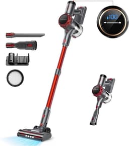 SteeFly® Steelstofzuiger Ysora S3 - Krachtig & zakloos - Draadloos en wendbaar - Lichtgewicht design - Kleur: rood - 0,6L — thumbnail 1