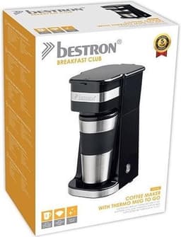 Bestron Koffiezetapparaat filterkoffie 750W - ACM112Z - 0,42L, 2 grote koppen - Camping geschikt - Thermosbeker - 5 jaar garantie - WK — thumbnail 5