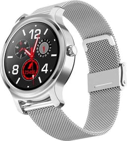 Belesy® SMART - Smartwatch Dames - Smartwatch Heren - Horloge - Bluetooth Bellen - Stappenteller - 1.3 inch - Kleurenscherm - Full Touch - Zilver - Staal - Moederdag — thumbnail 1