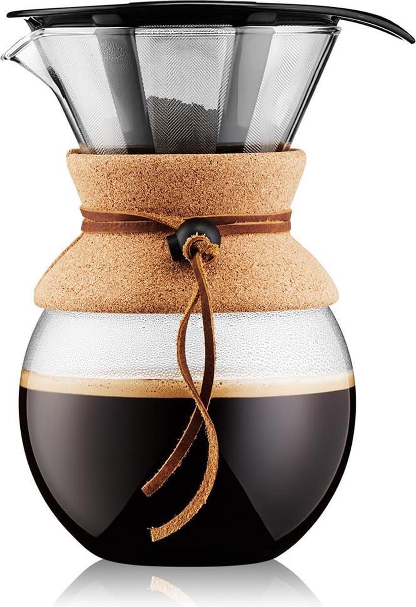 Bodum | Pour Over Cafetière met permanent filter, rvs, 8 kops, 1.0L — afbeelding 1