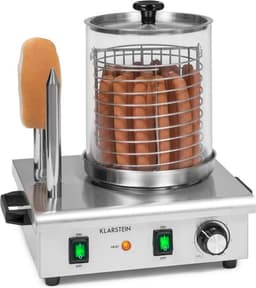 Klarstein Worstfabriek Pro 550 - Hotdog maker - 550W - 5 Liter - 30-100°C - glas - Roestvrij staal - Zilver,1L 6,6 kg - RVS - LED Thermostaat - Worstmachine - Worstapparaat - Sausage Maker - voor Snackbar — thumbnail 1