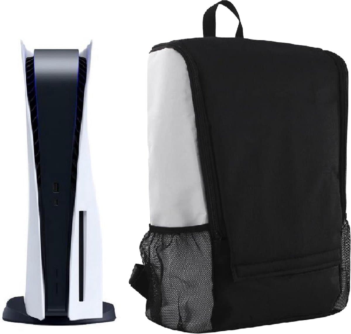 SBVR M1 - PS5 Tas - Voor PlayStation 5 met accessoires - Digitale & Disc versie - Koffer - Opbergtas - Rugzak - Zwart — afbeelding 1
