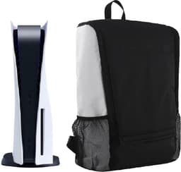 SBVR M1 - PS5 Tas - Voor PlayStation 5 met accessoires - Digitale & Disc versie - Koffer - Opbergtas - Rugzak - Zwart — thumbnail 1