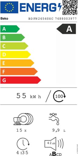 Beko BDFN26560XC - Vrijstaande vaatwasser — thumbnail 2