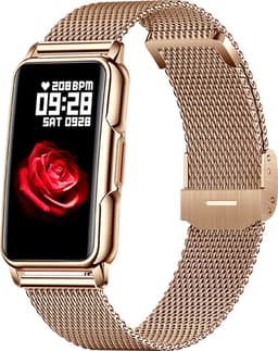 Kiraal Livery - Schitterende Activity Tracker - Stijlvol - Android & iOS - RVS - Goud — thumbnail 1