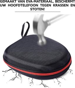 Somstyle Beschermhoes Draagtas Geschikt Voor JBL Live 650BTNC/400BT/500BT/460NC - Hard Cover Koptelefoon - Zwart — thumbnail 3