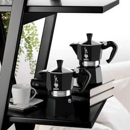 Bialetti Moka Express Percolator 1 Kops Zwart – Espresso Maker – Aluminium – Italiaanse Koffiezetter — thumbnail 3