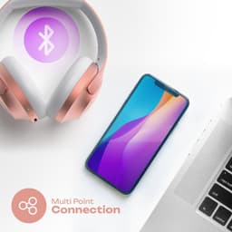 PowerLocus P3 - Bluetooth Koptelefoon – Draadloos – Over-ear – incl. Premium Case – 50 uur batterijduur – Microfoon - Rose Gold — thumbnail 4
