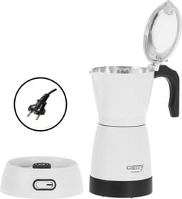 Camry CR 4415 - Elektrische Mokka pot - 300 ml - voor 6 kopjes - Wit — thumbnail 5