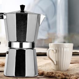 Bavary Espresso maker Inductie 6 Kops – Alle Warmtebronnen – Espresso maker – Moka Pot — thumbnail 1