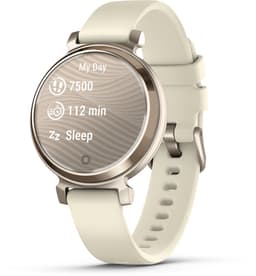 Garmin - Lily 2 Cream Gold met Coconut siliconen band — thumbnail 3