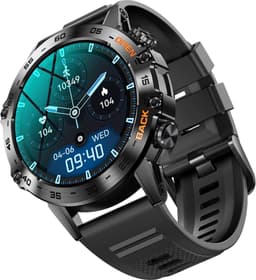 Kiraal Breeze - Stoer en Krachtige Smartwatch Design - Android & iOS - Voor De Moderne Man - Zwart — thumbnail 2