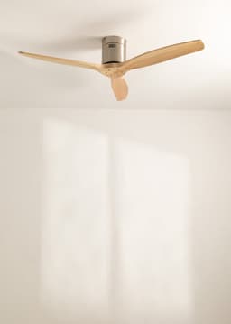 CREATE - Plafondventilator 40W silent Ø132 cm - Controller voor wandmontage - afstandsbediening - Niquel Naturel Hout- WIND CALM — thumbnail 4