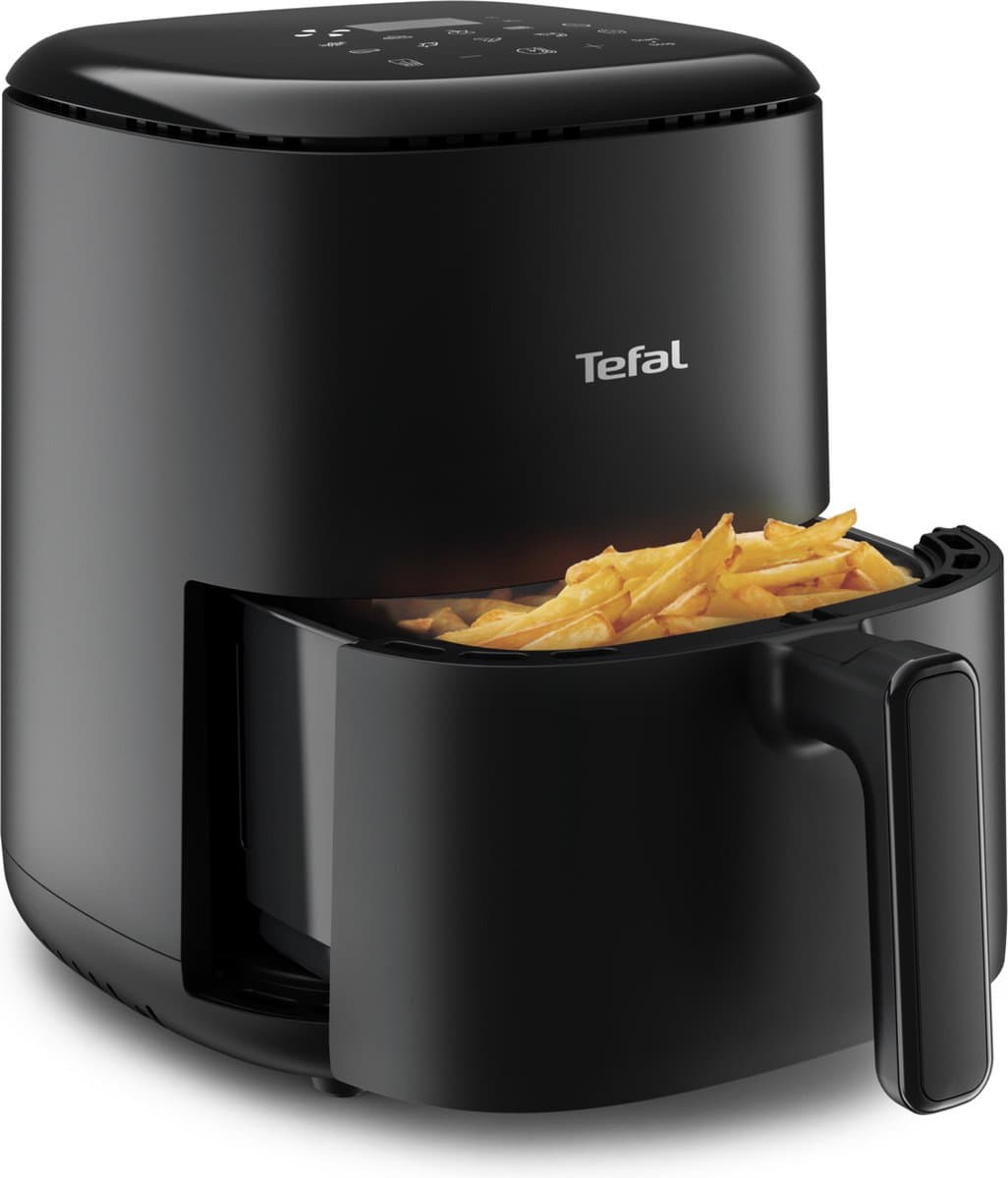 Tefal Easy Fry Compact EY1458 - Airfryer 3L - 1300W - 10 Programma's - 70% Energiebesparing - Compact Design - Zwart — afbeelding 1
