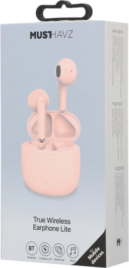 Musthavz True Wireless Earphone Lite Earbuds - Draadloze Oordopjes - Wireless Bluetooth Earphones - Oortjes geschikt voor Apple en Android - Roze/Pink — thumbnail 5