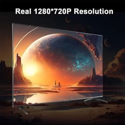 Shenna Commerce - Mini beamer - Projector - Smartphone - Bluetooth - Mini Projector - Beamers - Projectieschermen - Beamerscherm - Inclusief HDMI - 4K — thumbnail 4