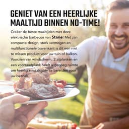 Luxe Elektrische Barbecue - BBQ - Staand model - Ook voor op de Camping - Inclusief EBOOK — thumbnail 3