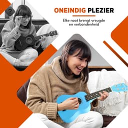 Finesse Ukelele - Starterset - 21" - Ukulele - Kind - Muziekinstrument - Blauw — thumbnail 2